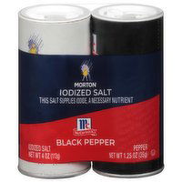 Morton Iodized Salt & Black Pepper, 1 Each