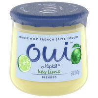 Oui Yogurt, Whole Milk, Key Lime, French Style, Blended, 5 Ounce