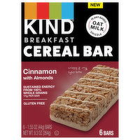 Kind Cereal Bar, Breakfast, Cinnamon with Almonds, 6 Each