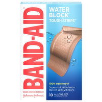 Band-Aid Water Block Tough Strips Adhesive Bandages, All One Size, 10 Each