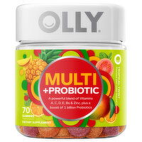 Olly Multi + Probiotic, Tropical Twist, Gummies, 70 Each