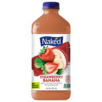 Naked No Sugar Added Strawberry Banana Juice, 46 Fluid ounce