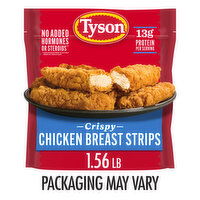 Tyson Frozen Crispy Chicken Breast Strips, 1.56 lb Bag, 25 Ounce