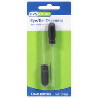 Ezy Dose Eye/Ear Droppers, Glass, 1 ml, 2 Each