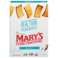 Mary's Gone Crackers Crackers, Real Thin, Sea Salt, 5 Ounce