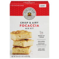 King Arthur Baking Company Focaccia Mix Kit, Crispy & Airy, 18.4 Ounce