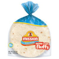 Mission Tortillas, Fajita Flour, Extra Fluffy, 20 Each