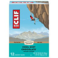 Clif Bar Energy Bars, Cool Mint Chocolate, 12 Each