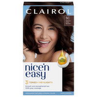 Nice’n Easy Hair Color, Permanent , Medium Cool Brown 5C, 1 Each