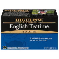 Bigelow Black Tea, English Teatime, Tea Bags, 20 Each