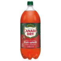 Canada Dry Cherry Ginger Ale, Fruit Splash, 2.1 Quart