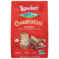 Loacker Quadratini Wafer Cookies, Hazelnut, Bite Size, 8.82 Ounce