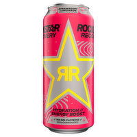 Rockstar Recovery Energy Drink, Strawberry Lemonade, 16 Fluid ounce