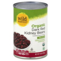 Wild Harvest Kidney Beans, Organic, Dark Red, 15 Ounce