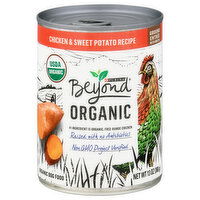 Beyond Dog Food, Organic, Chicken & Sweet Potato Recipe, Ground Entree, 13 Ounce