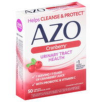 AZO Urinary Tract Health, Cranberry, Caplets, 50 Each
