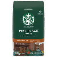 Starbucks Coffee, Ground, Medium Roast, Pike Place Roast, 18 Ounce