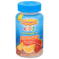 Emergen-C Immune +, 250 mg, Gummies, Fun-Tastic Fruit, Kidz, 44 Each