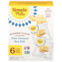 Simple Mills Crackers, Almond Flour, Fine Ground Sea Salt, 6 Each