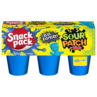 Snack Pack Sour Patch Kids SOUR PATCH KIDS BLUE RASPBERRY Flavored Juicy Gels, 6 Each