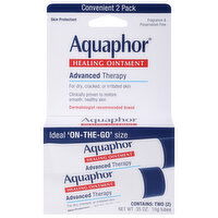 Aquaphor Healing Ointment, Advanced Therapy, Convenient 2 Pack, 2 Each