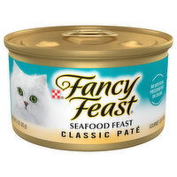 Fancy Feast Cat Food, Gourmet, Seafood Feast, Classic Pate, 3 Ounce