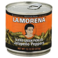 La Morena Jalapeno Peppers, Sliced Green Pickled, 13.13 Ounce