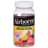 Airborne Immune Support Supplement, Assorted Fruit Flavors, Gummies, 63 Each