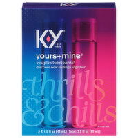 K-Y Yours+Mine Couples Lubricants, 2 Each