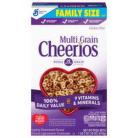 Cheerios Cereal, Lightly Sweetened, Family Size, 18 Ounce