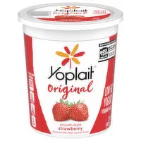 Yoplait Original Yogurt, Low Fat, Strawberry, Smooth Style, 2 Pound