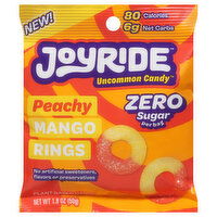 Joyride Uncommon Candy Candy, Zero Sugar, Peachy Mango Rings, 1.8 Ounce