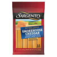 Sargento Cheese, Natural, Smokehouse Cheddar, 12 Pack, 12 Each