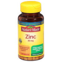 Nature Made Zinc, 30 mg, Tablets, 100 Each