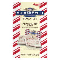 Ghirardelli Chocolate, Peppermint Bark, Squares, 7.9 Ounce