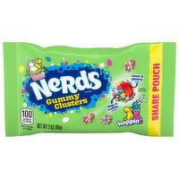 Nerds Candy, Gummy Clusters, Hoppin', Share Pouch, 3 Ounce