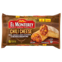 El Monterey Chimichangas, Chili Cheese, Family Size, 8 Each