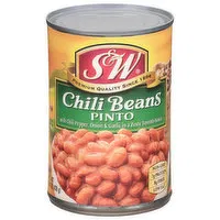 S&W Chili Beans, Pinto, 15.5 Ounce