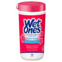 Wet Ones Hand Wipes, Antibacterial, Fresh Scent, 40 Each