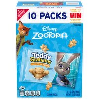 TEDDY GRAHAMS Honey Graham Snacks, 10 Kids Snack Packs, 10 Ounce