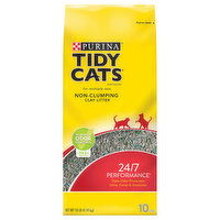 Tidy Cats Cat Litter, Non-Clumping, Multiple Cats, 24/7 Performance, 10 Pound