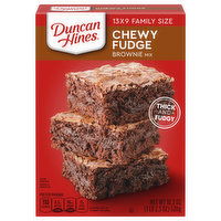 Duncan Hines Brownie Mix, Chewy Fudge, Family Size, 18.3 Ounce