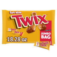 Twix TWIX Caramel Fun Size Chocolate Cookie Candy Bars 18.28 oz Bag, 18.28 Ounce