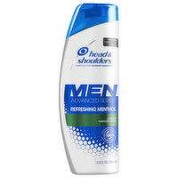 Head & Shoulders Men Shampoo, Dandruff, Refreshing Menthol, 12.8 Fluid ounce