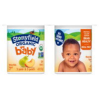 Stonyfield Organic YoBaby 6+ Months Whole Milk Pear & Peach Yogurt, 6 Each
