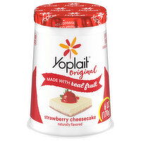 Yoplait Original Yogurt, Low Fat, Strawberry Cheesecake, 6 Ounce