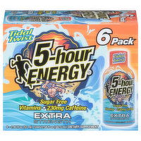 5-Hour Energy Energy Shots, Extra Strength, Tidal Twist, 6 Pack, 6 Each