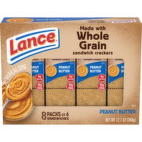 Lance® Baked with Whole Grain Peanut Butter Sandwich Crackers, 12.1 Ounce