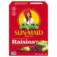 Sun-Maid California Sun-Dried Raisins, 12 Ounce