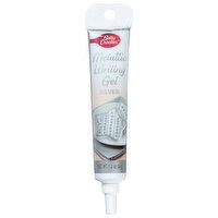 Betty Crocker Writing Gel, Metallic, Grey, 1.2 Ounce